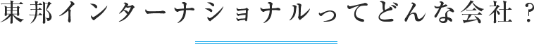 東邦インターナショナルってどんな会社？